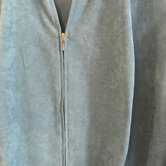 CJ banks velour zipper jacket, one X - Picture 4 of 4